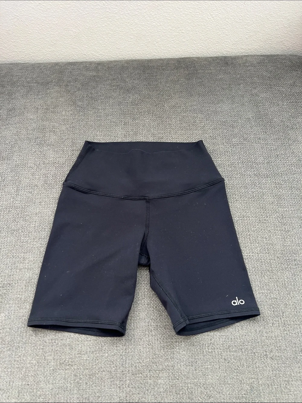 ALO Yoga Black High-Rise Bike Shorts